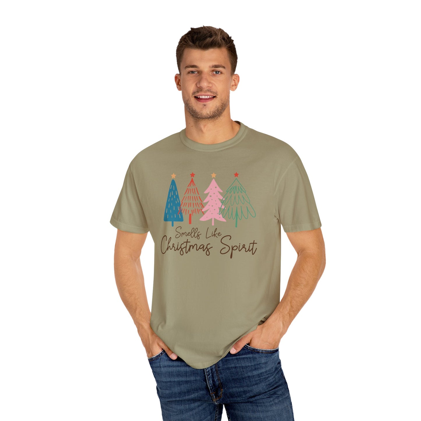 Smells Like Christmas Spirit Xmas Tree Tshirt