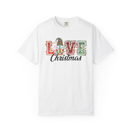 Love Christmas Cute Gnome Lights Christmas Tshirt