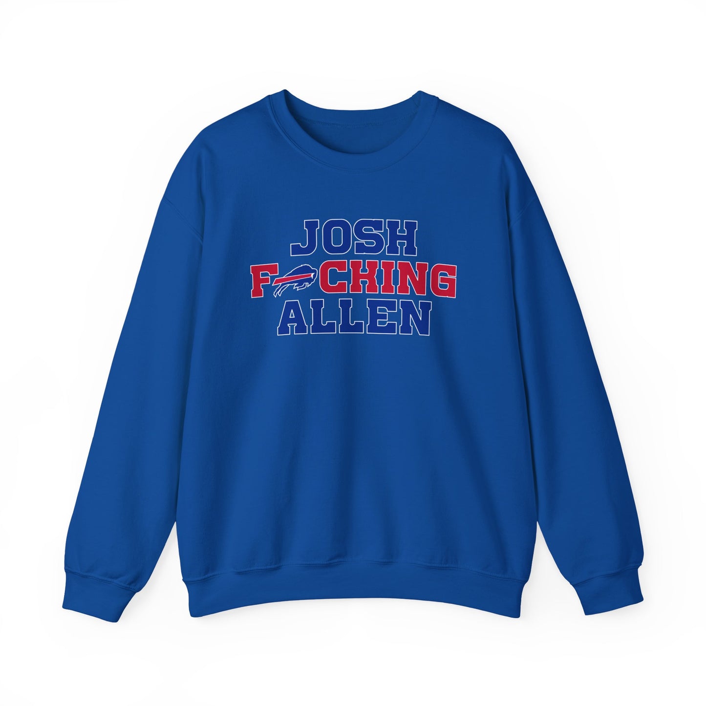 Josh Freaking Allen Bills Mafia #17 Buffalo Bills Football Crewneck Sweatshirt