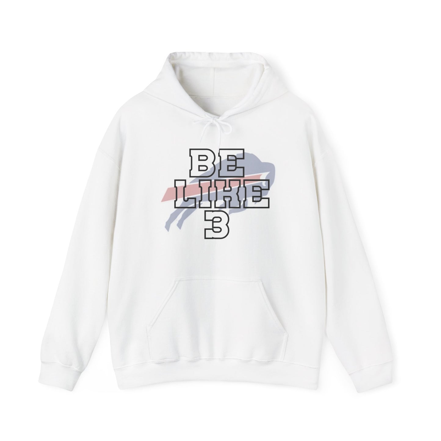 Be Like #3 Hamlin Strong Damar Hamlin Support Buffalo Bills Logo Hooded Sweatshirt