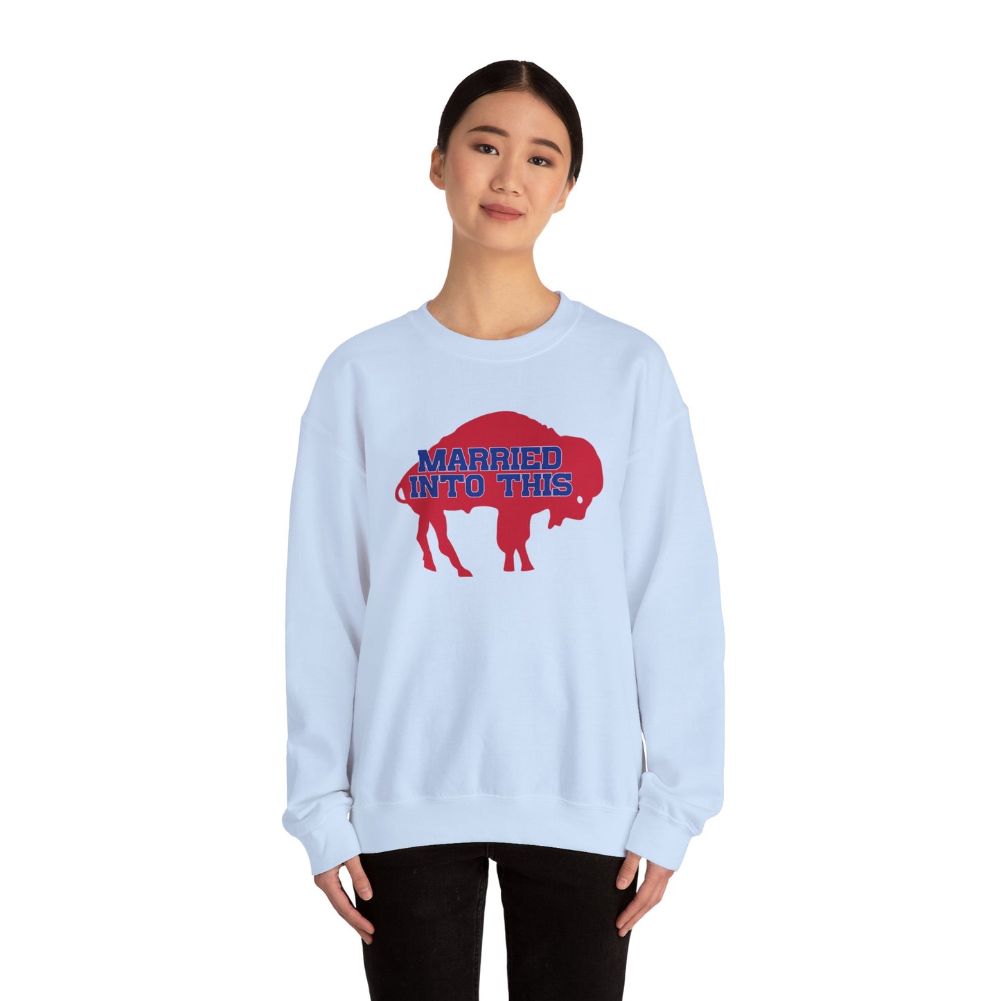 Married Into This Bills Mafia Buffalo Bills Football Crewneck Sweatshirt