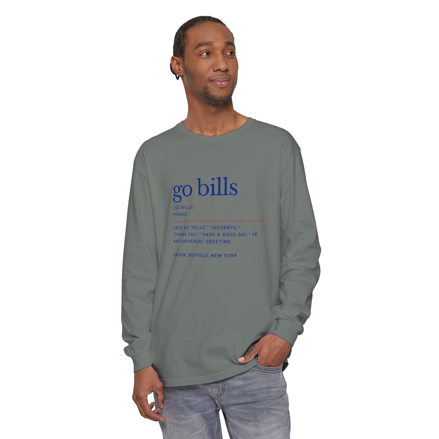 Go Bills Phonetic Spelling Definition Bills Mafia Fan Unisex Cotton L Sleeve T