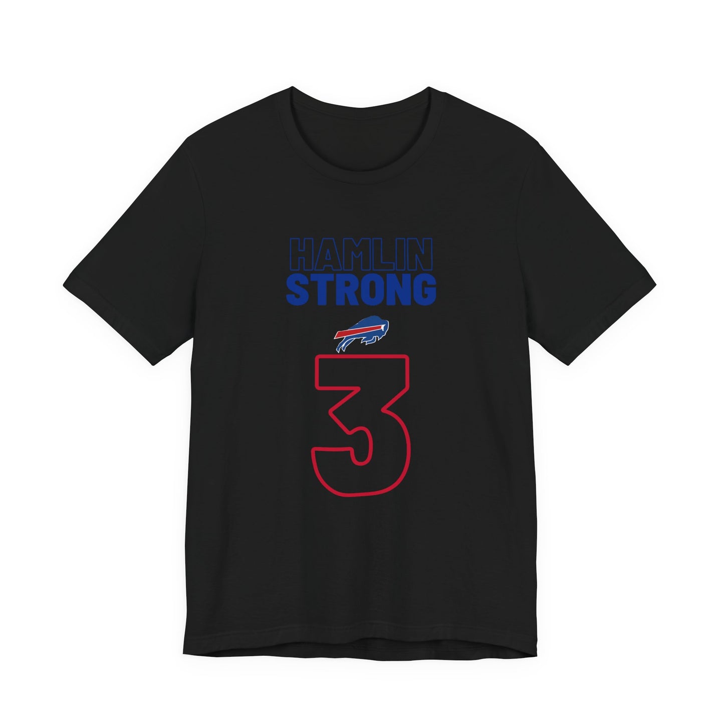Hamlin Strong Damar Hamlin Buffalo Bills Logo #3 Unisex Jersey Short Sleeve Tee