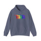 Womens Basketball Rainbow Silhouette Shooter Pride Hooded Sweatshirt