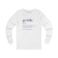 Go Bills Phonetic Definition Buffalo Bills Mafia Unisex Jersey Long Sleeve Tee