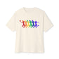 Womens Basketball Rainbow Silhouette Shooter Pride Tshirt Oversized