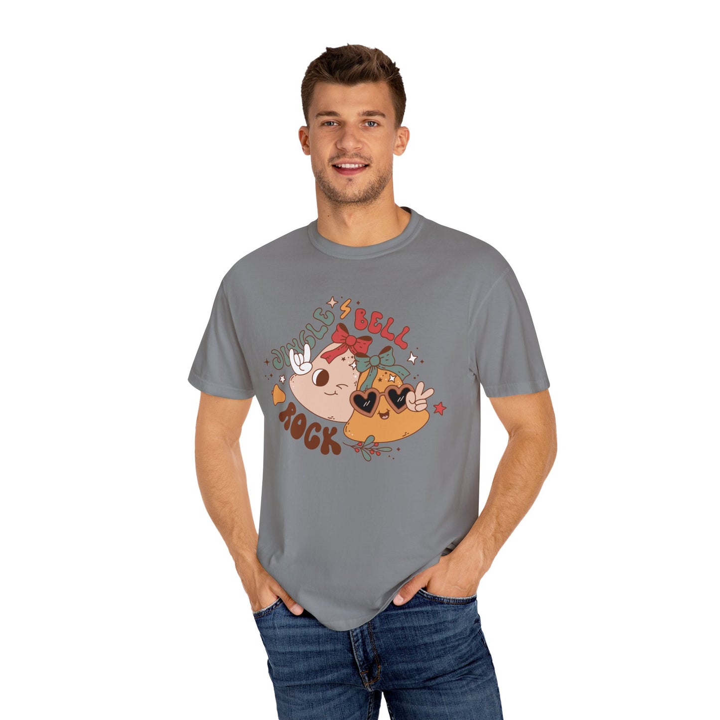 Jingle Bell Rock Groovy Christmas Retro Style TeeShirt