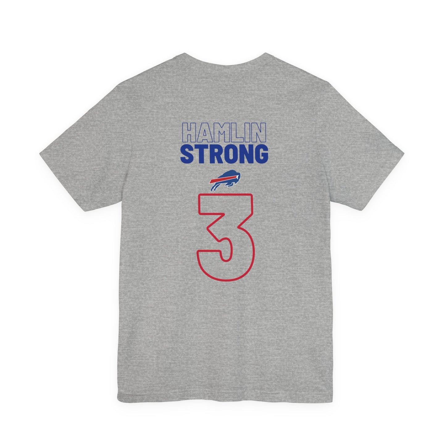 Hamlin Strong Damar Hamlin Buffalo Bills Logo #3 Unisex Jersey Short Sleeve Tee