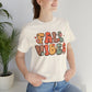 Fall Vibes Retro Design Short Sleeve Tshirt