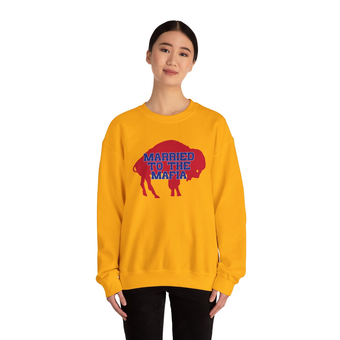 Married to the Mafia Buffalo Bills Football Crewneck Sweatshirt