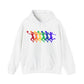 Womens Basketball Rainbow Silhouette Shooter Pride Hooded Sweatshirt