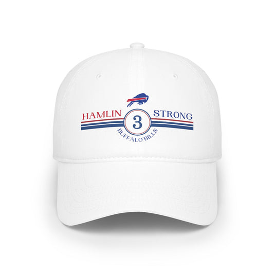 Hamlin Strong #3 Buffalo Bills Damar Hamlin Low Profile Baseball Cap