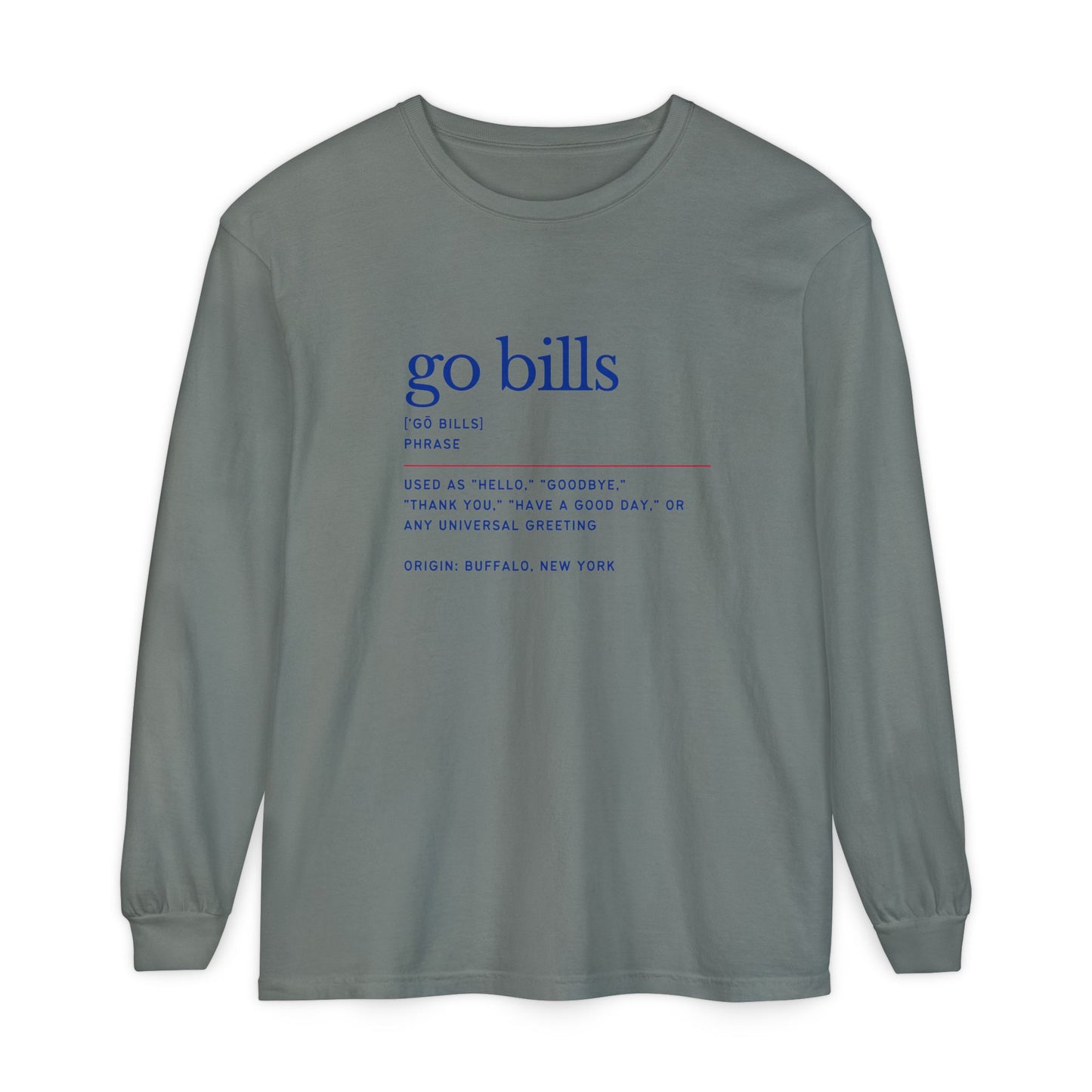 Go Bills Phonetic Spelling Definition Bills Mafia Fan Unisex Cotton L Sleeve T
