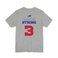 Be Like Three Hamlin Strong Solid #3 Red Buffalo Bills Tshirt