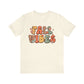 Fall Vibes Retro Design Short Sleeve Tshirt