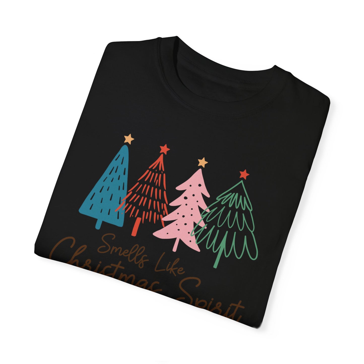 Smells Like Christmas Spirit Xmas Tree Tshirt