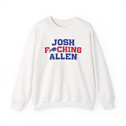 Josh Freaking Allen Bills Mafia #17 Buffalo Bills Football Crewneck Sweatshirt