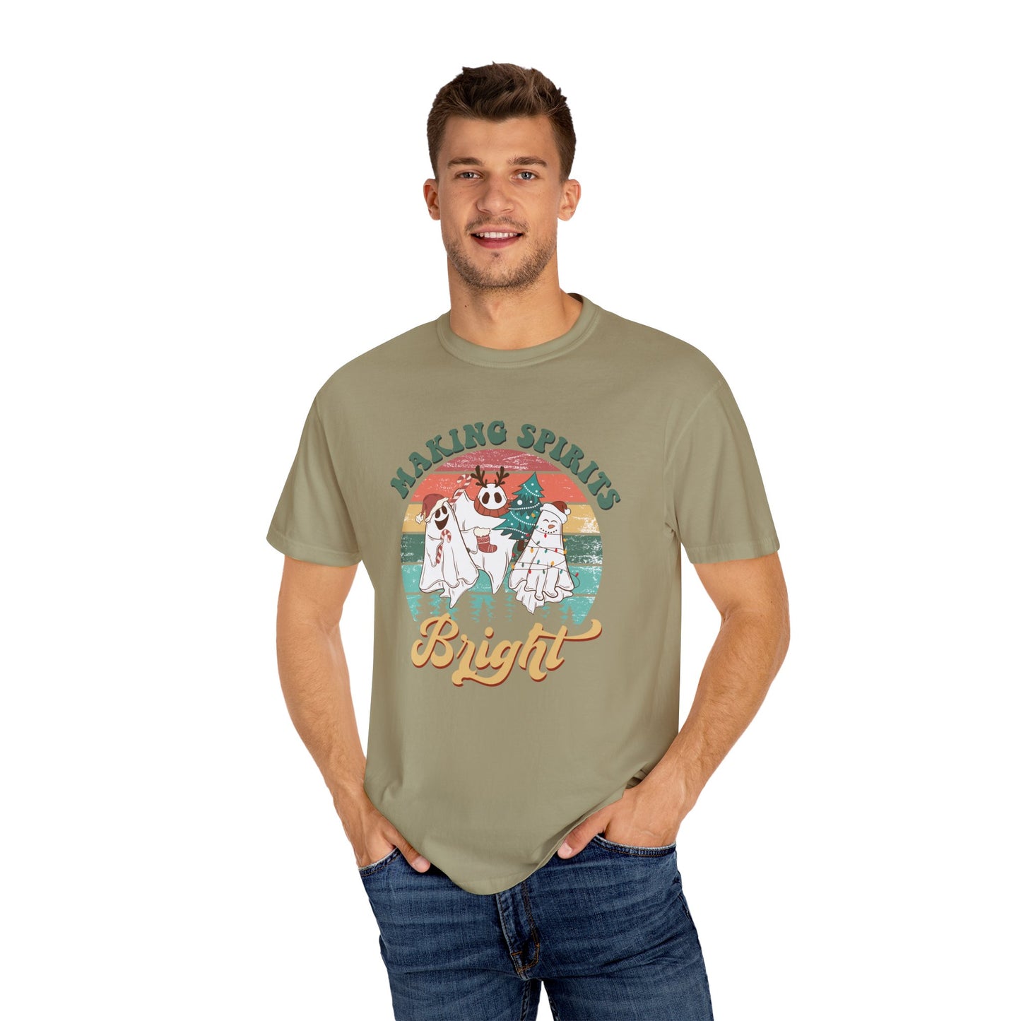 Making Spirits Bright Christmas Ghosts TeeShirt