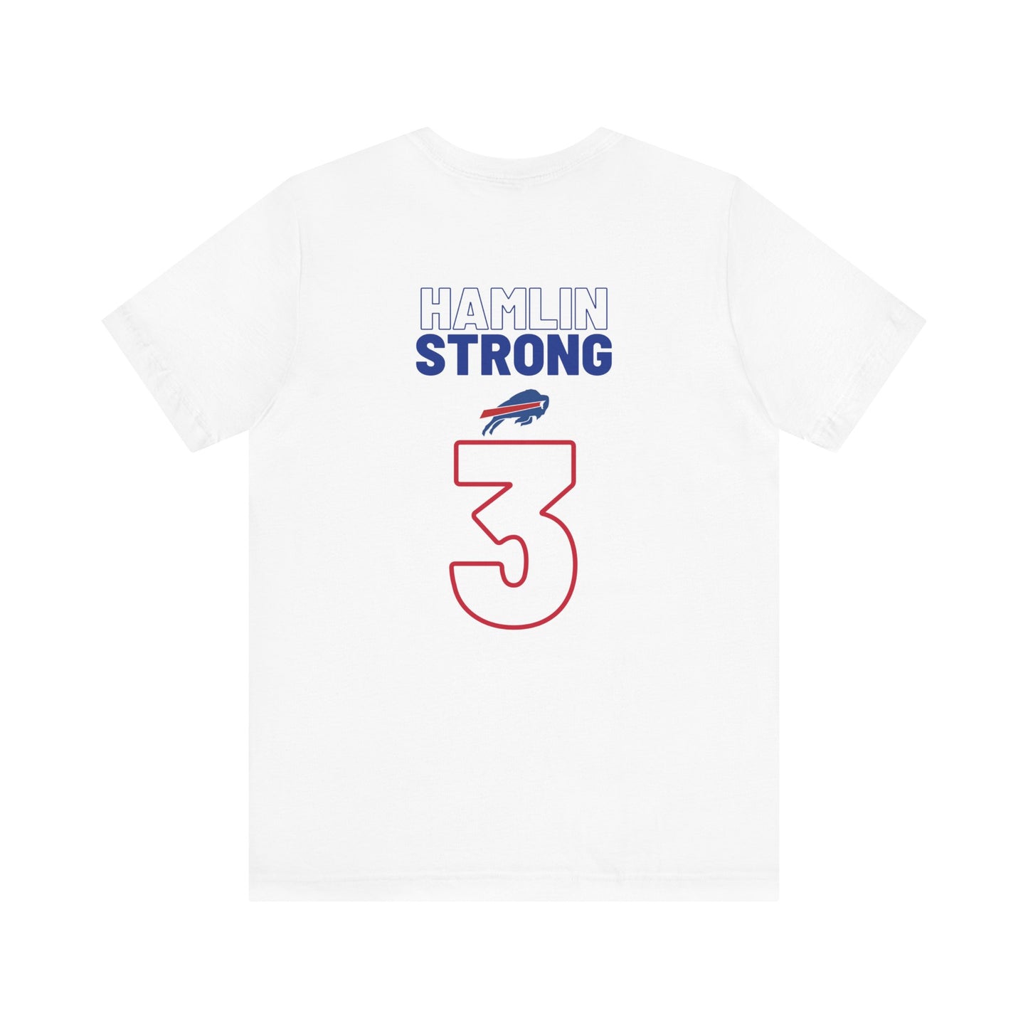 Hamlin Strong Damar Hamlin Buffalo Bills Logo #3 Unisex Jersey Short Sleeve Tee