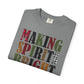 Making Spirits Bright Plaid Leopard Print Christmas Tshirt