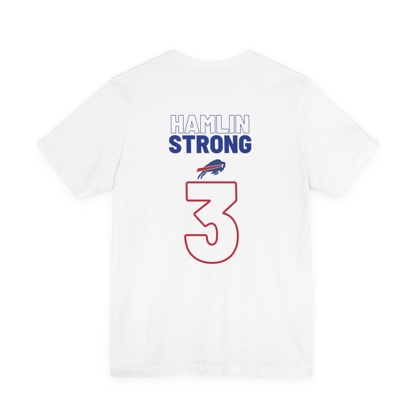 Hamlin Strong Damar Hamlin Buffalo Bills Logo #3 Unisex Jersey Short Sleeve Tee