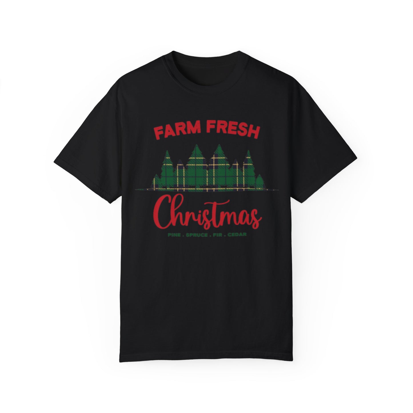 Plaid Farm Fresh Christmas Trees Tshirt