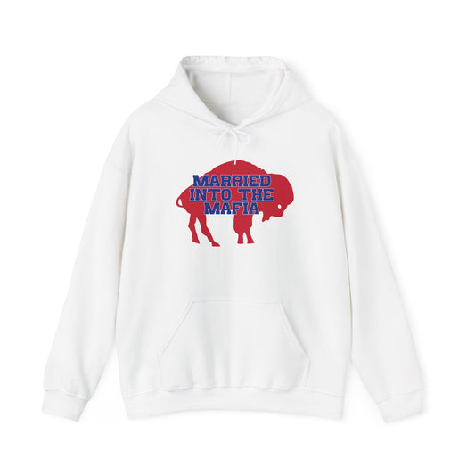Married Into the Mafia Buffalo Bills Football Bills Mafia Hooded Sweatshirt