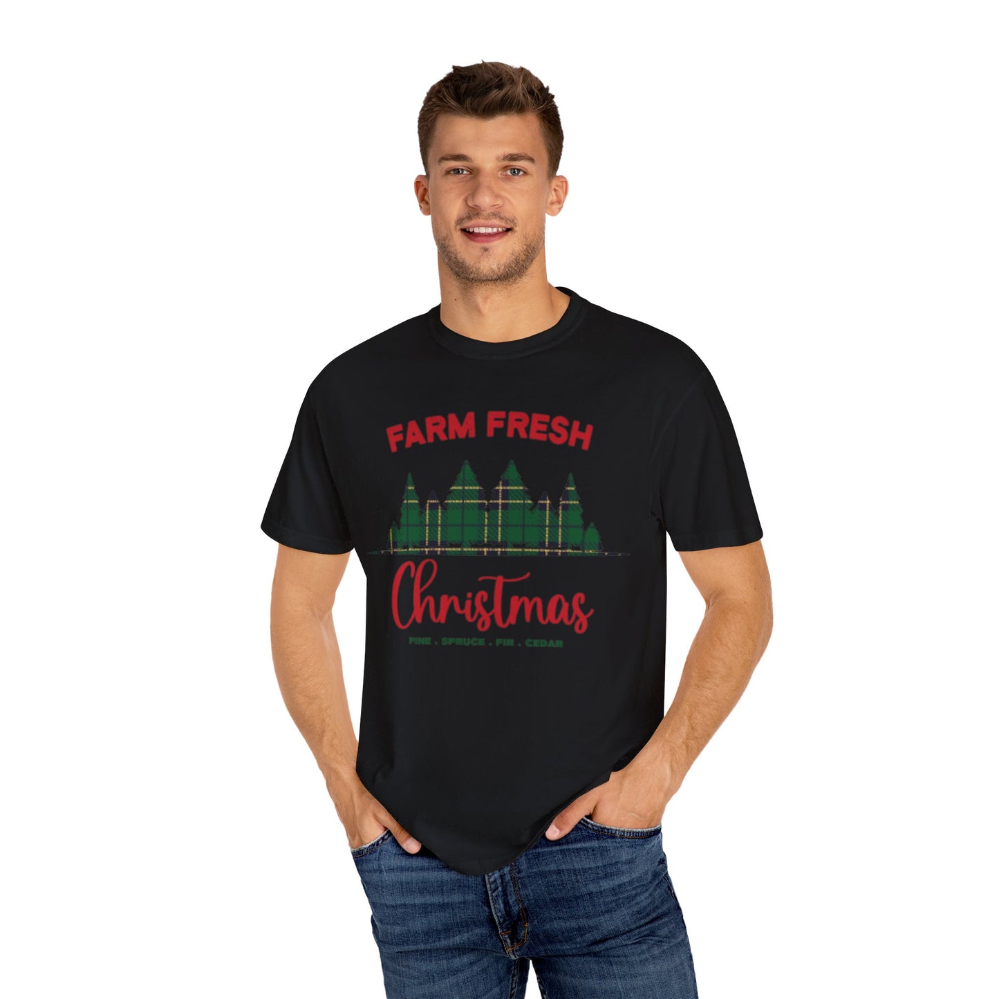 Plaid Farm Fresh Christmas Trees Tshirt