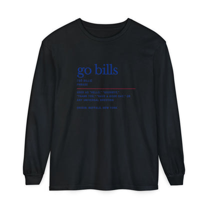 Go Bills Phonetic Spelling Definition Bills Mafia Fan Unisex Cotton L Sleeve T