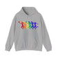 Womens Basketball Rainbow Silhouette Shooter Pride Hooded Sweatshirt