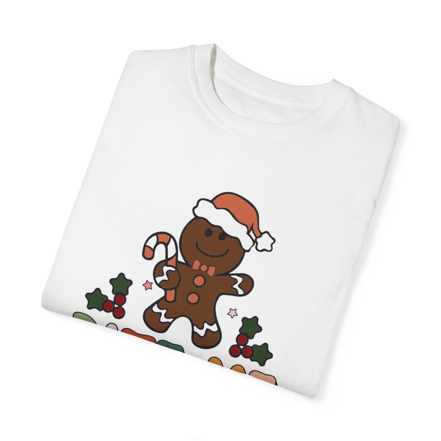 Bite Me Gingerbread Cookie Retro Christmas Tshirt