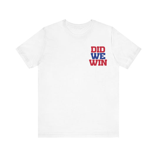 Did We Win Hamlin Strong Solid Red Buffalo Bills #3 Tshirt