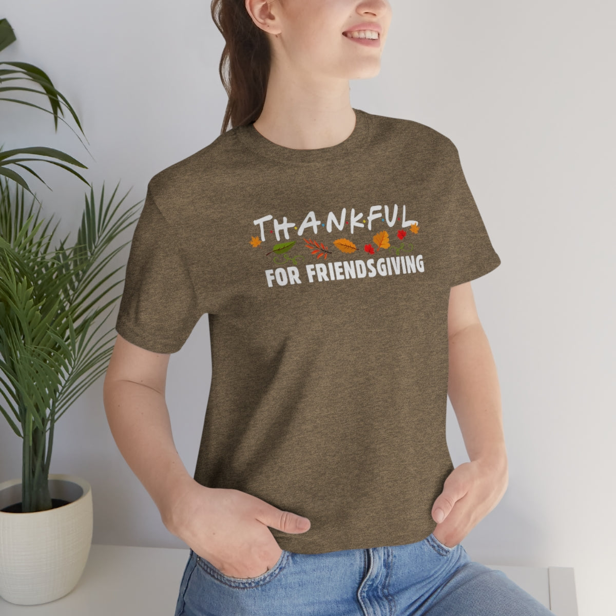 Thankful for Friendsgiving Friends Themed Thanksgiving Tshirt