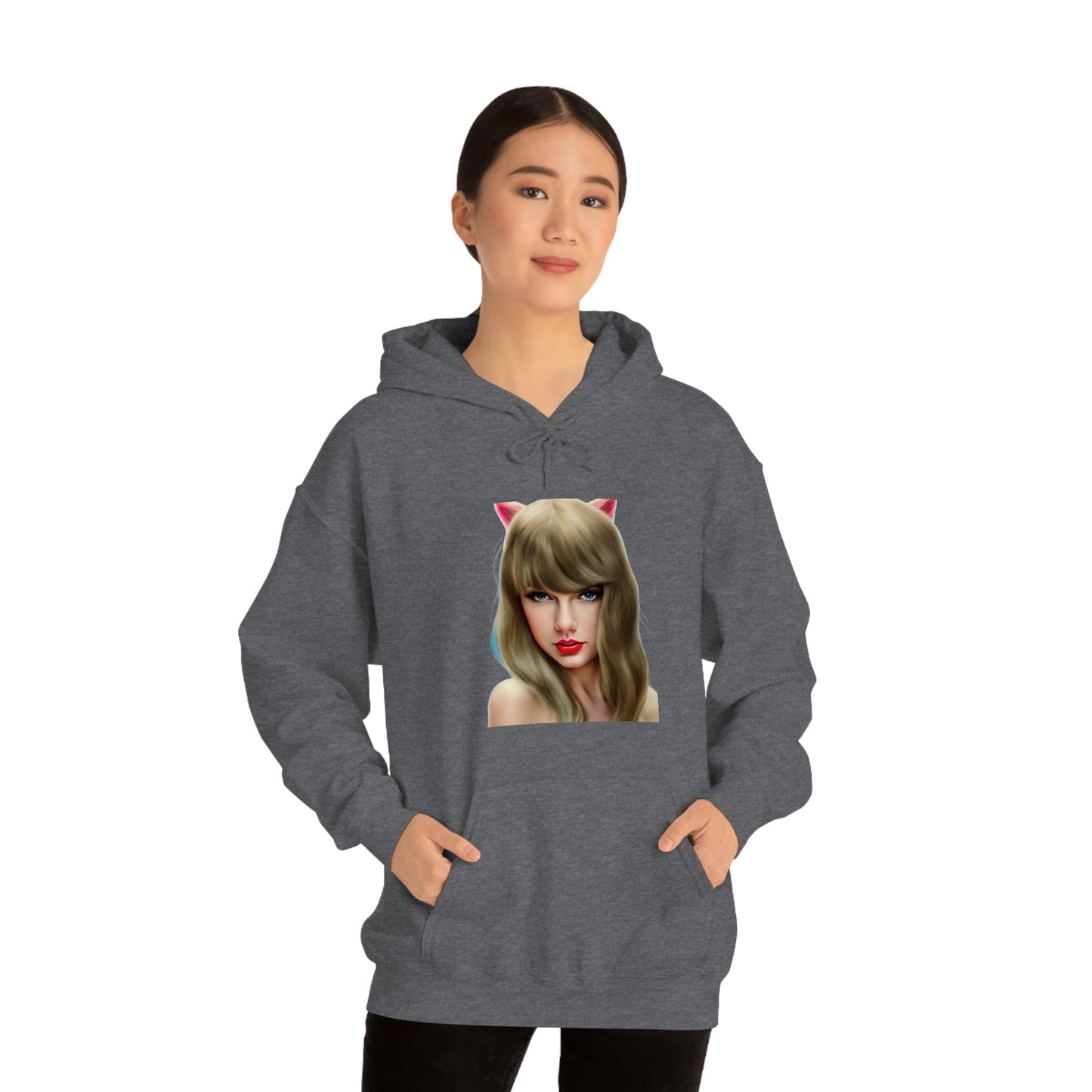 Taylor Swift Cat Ears T Swift Taylor Swift Merch Fan Swifty Gift Hooded Sweatshirt