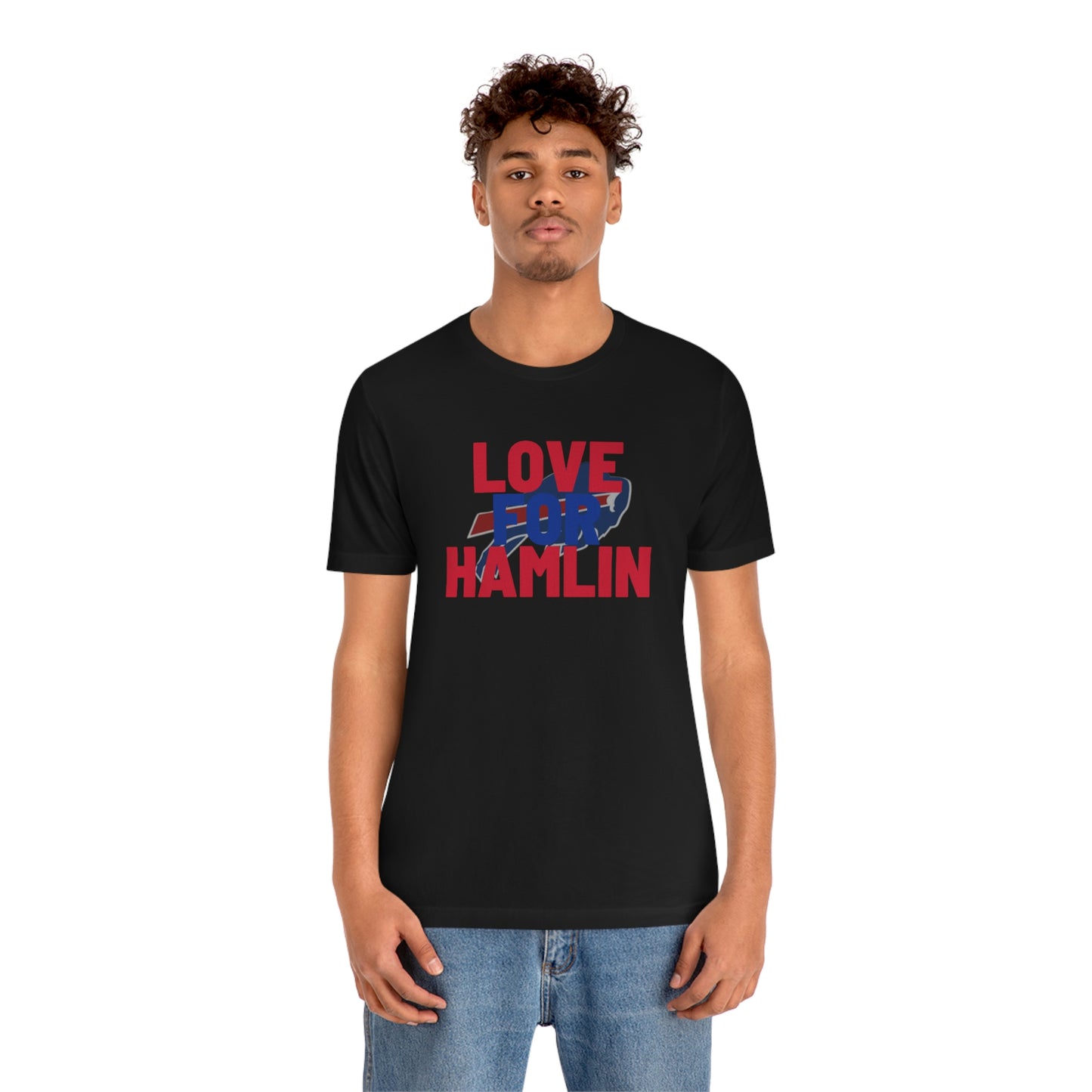 Love for Hamlin Buffalo Bills Logo #3 Unisex Jersey Short Sleeve Tee