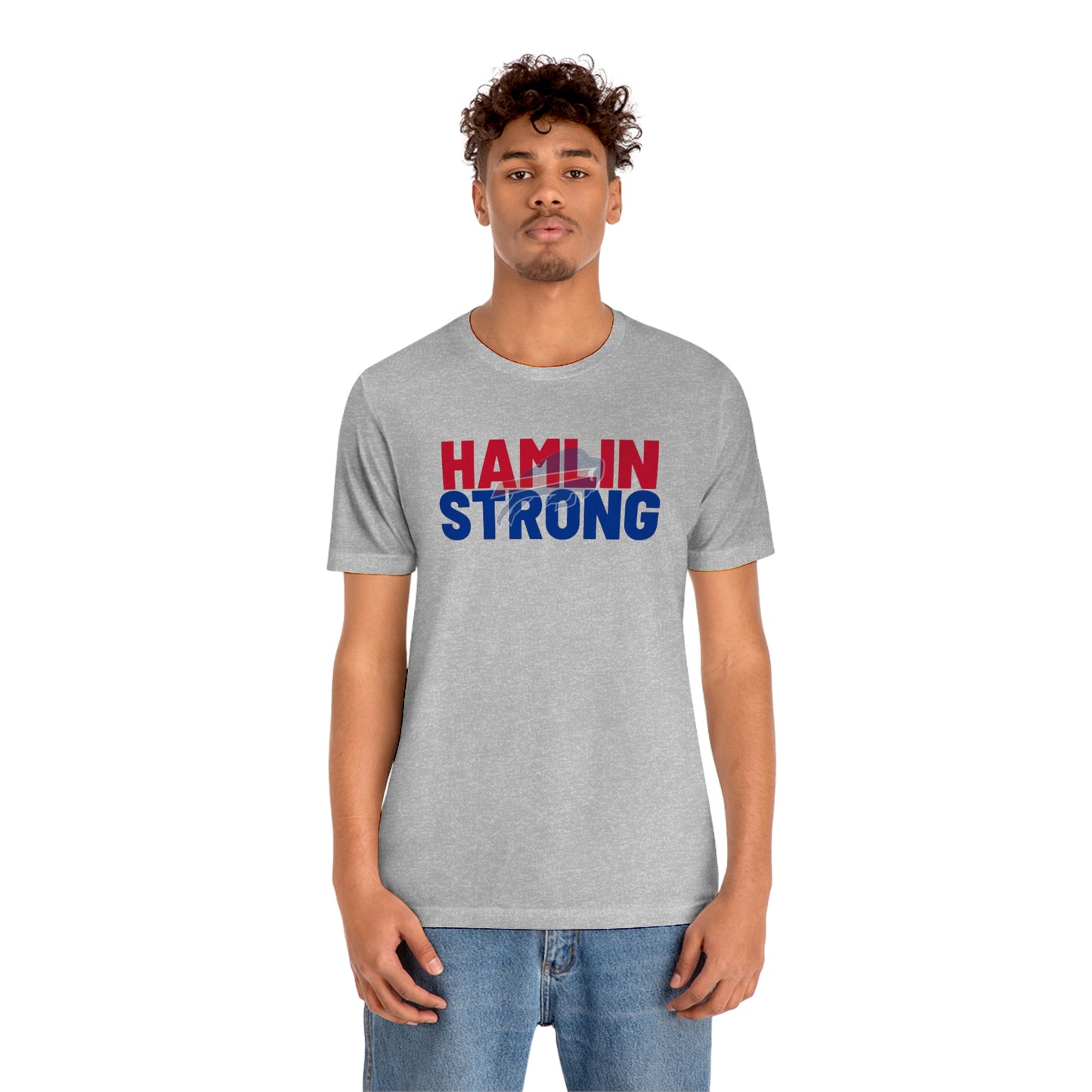 Hamlin Strong Damar Hamlin Buffalo Bills Logo #3 Unisex Jersey Short Sleeve Tee