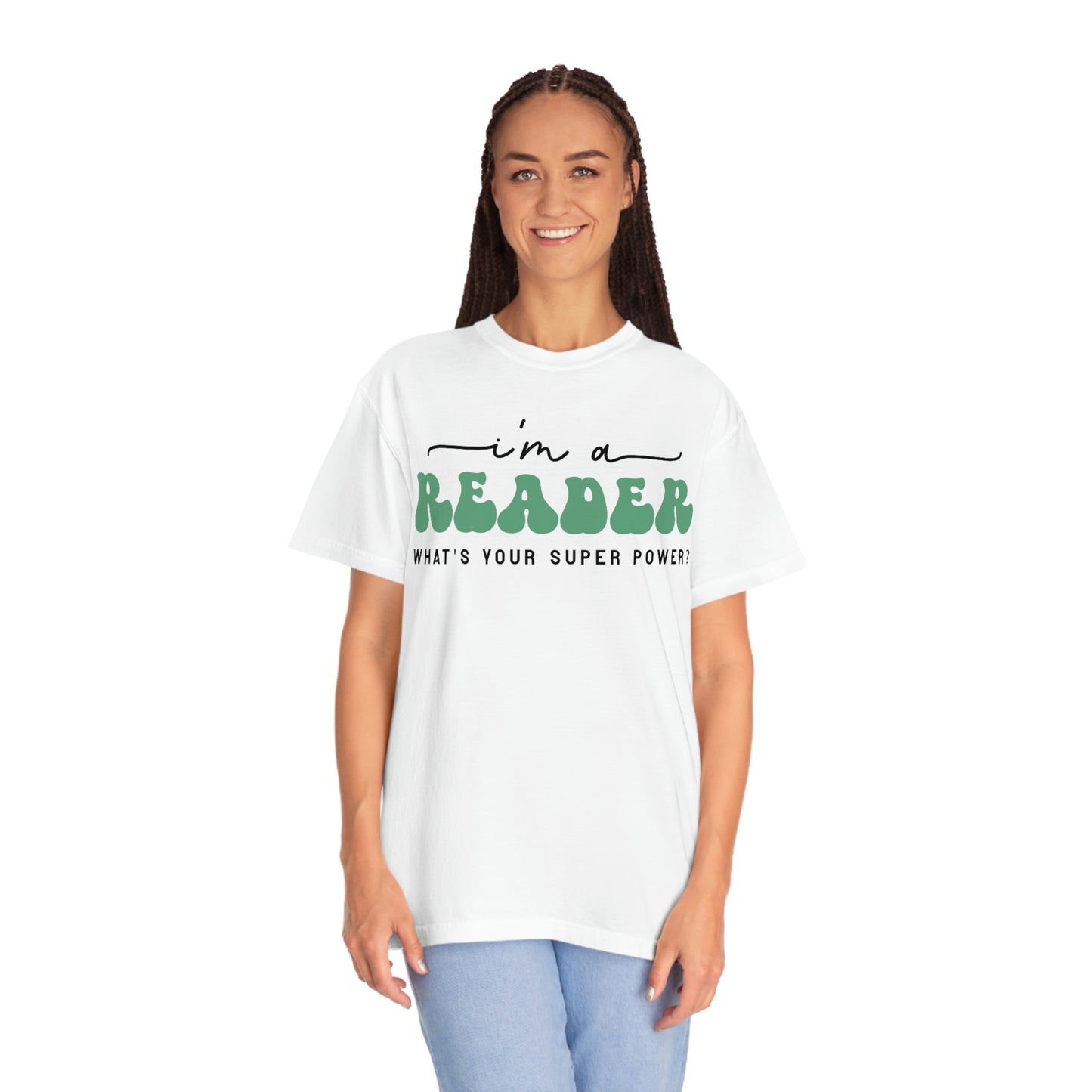 "I'm a Reader What's Your Superpower?" Retro Vintage Style Reading Books Tshirt