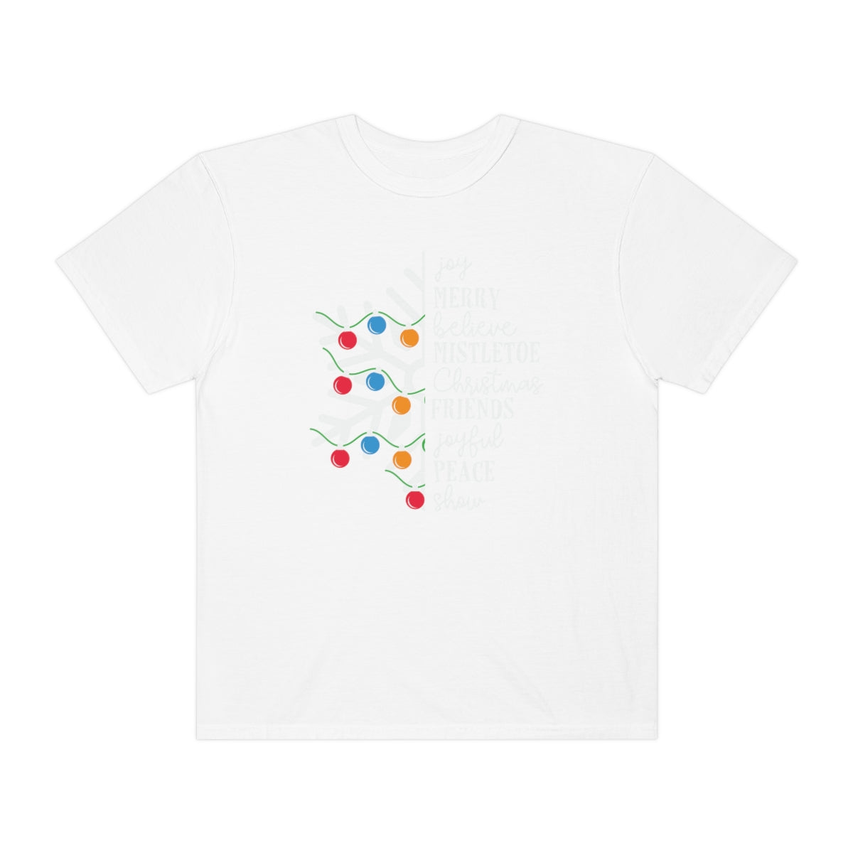 White Snowflake with Merry Christmas TeeShirt