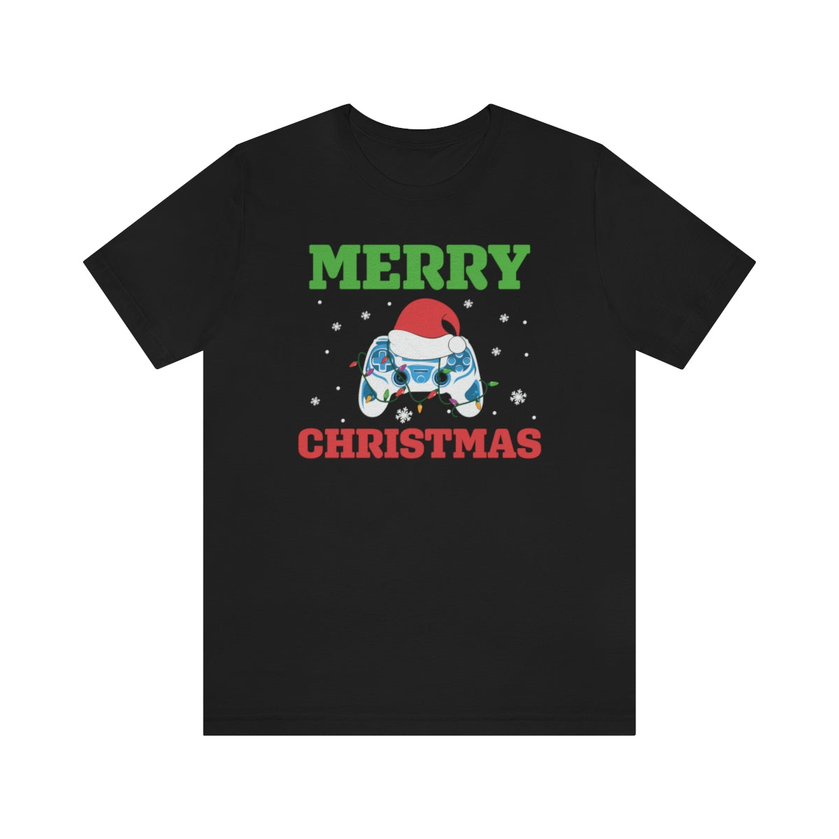 Video Game Controller Merry Christmas Holiday Tshirt