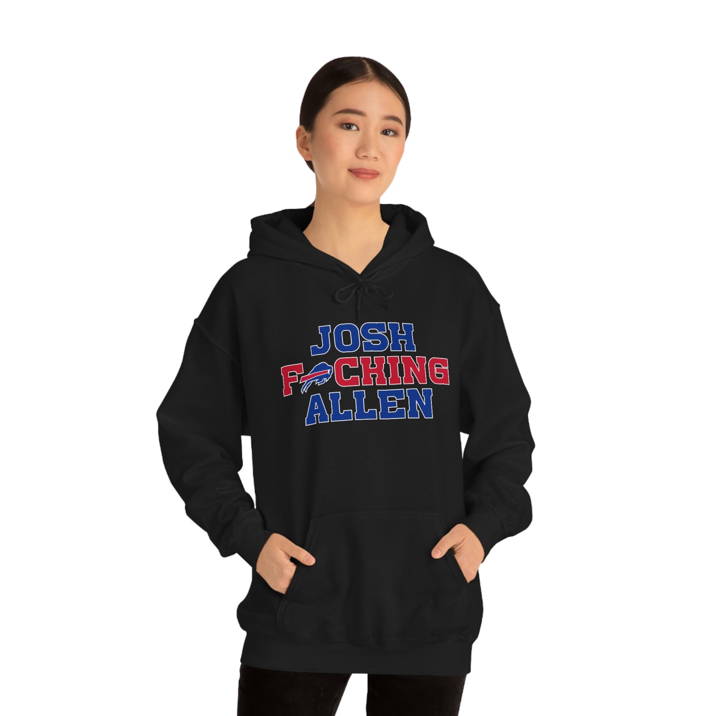 Josh Freaking Allen Bills Mafia #17 Buffalo Bills Football Hooded Sweatshirt