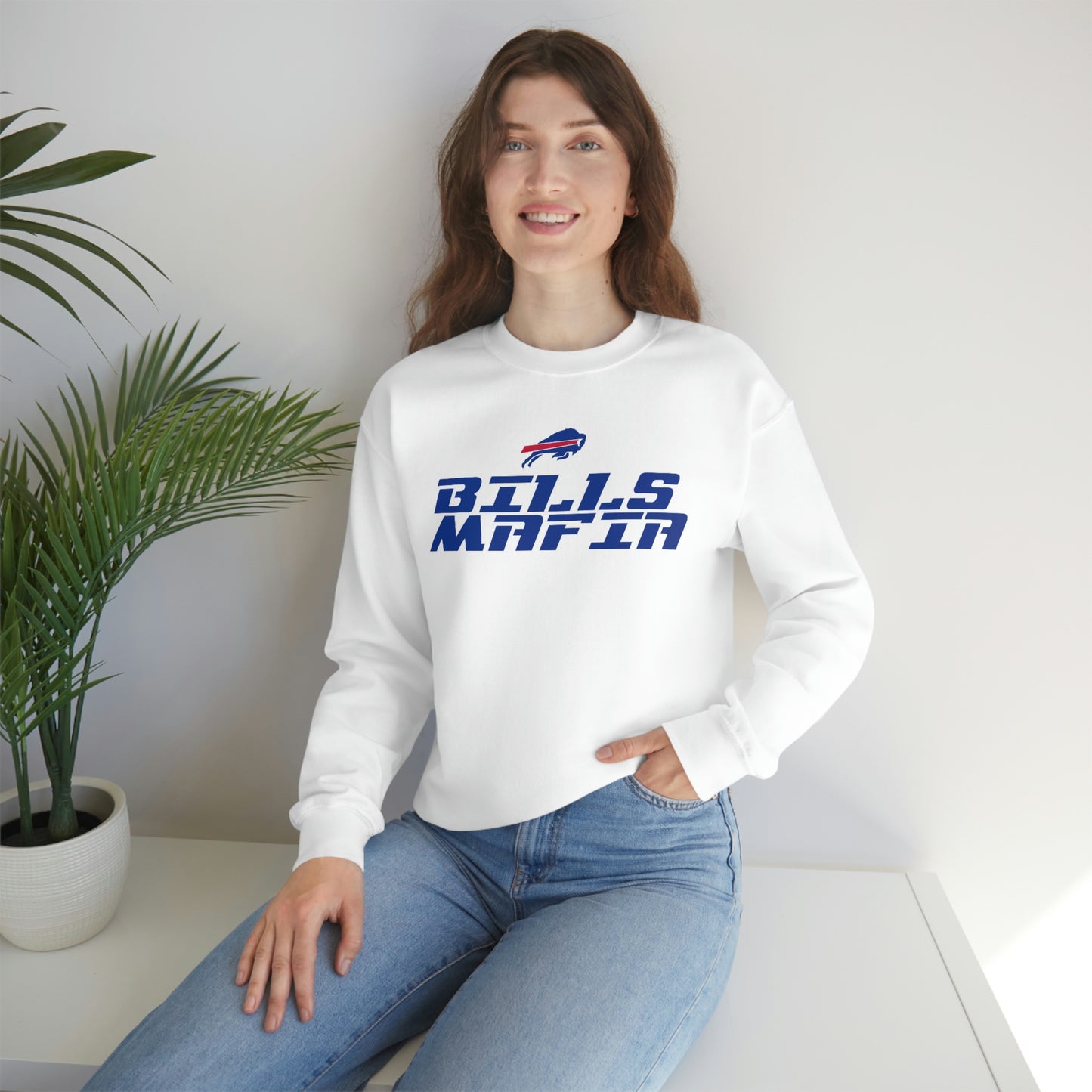 Buffalo Bills Football Bills Mafia NFL Redzone Font Crewneck Sweatshirt