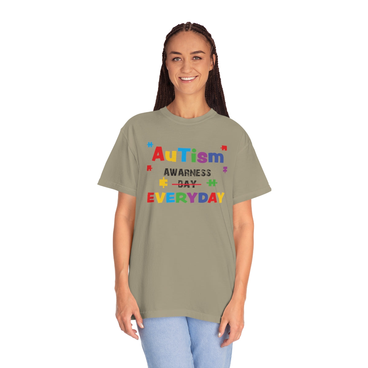 Autism Awareness Everyday Puzzle Piece Tshirt