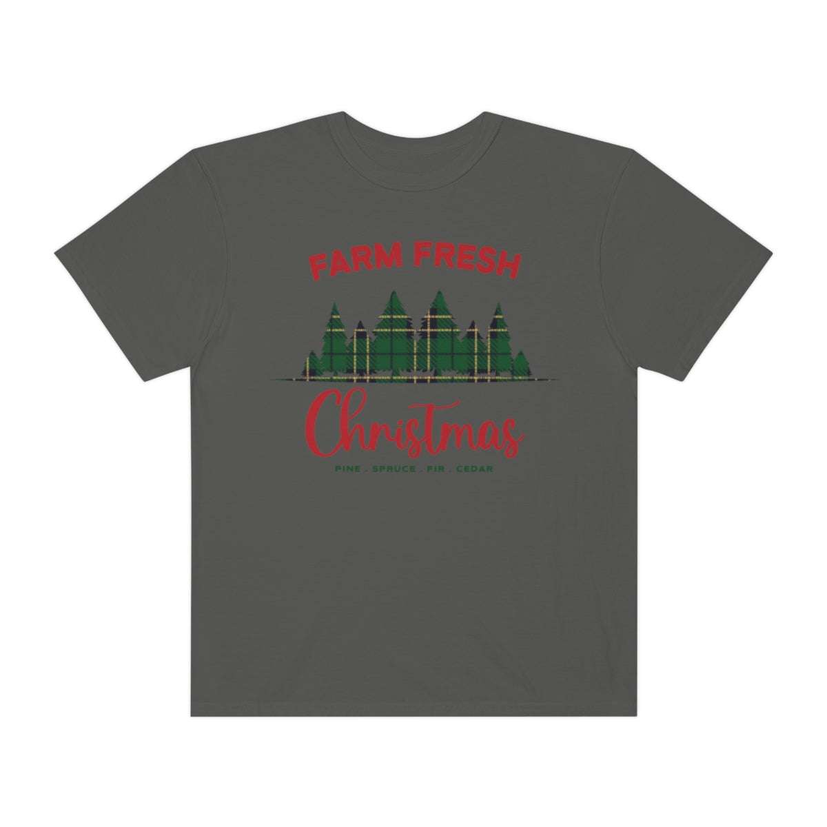 Plaid Farm Fresh Christmas Trees Tshirt