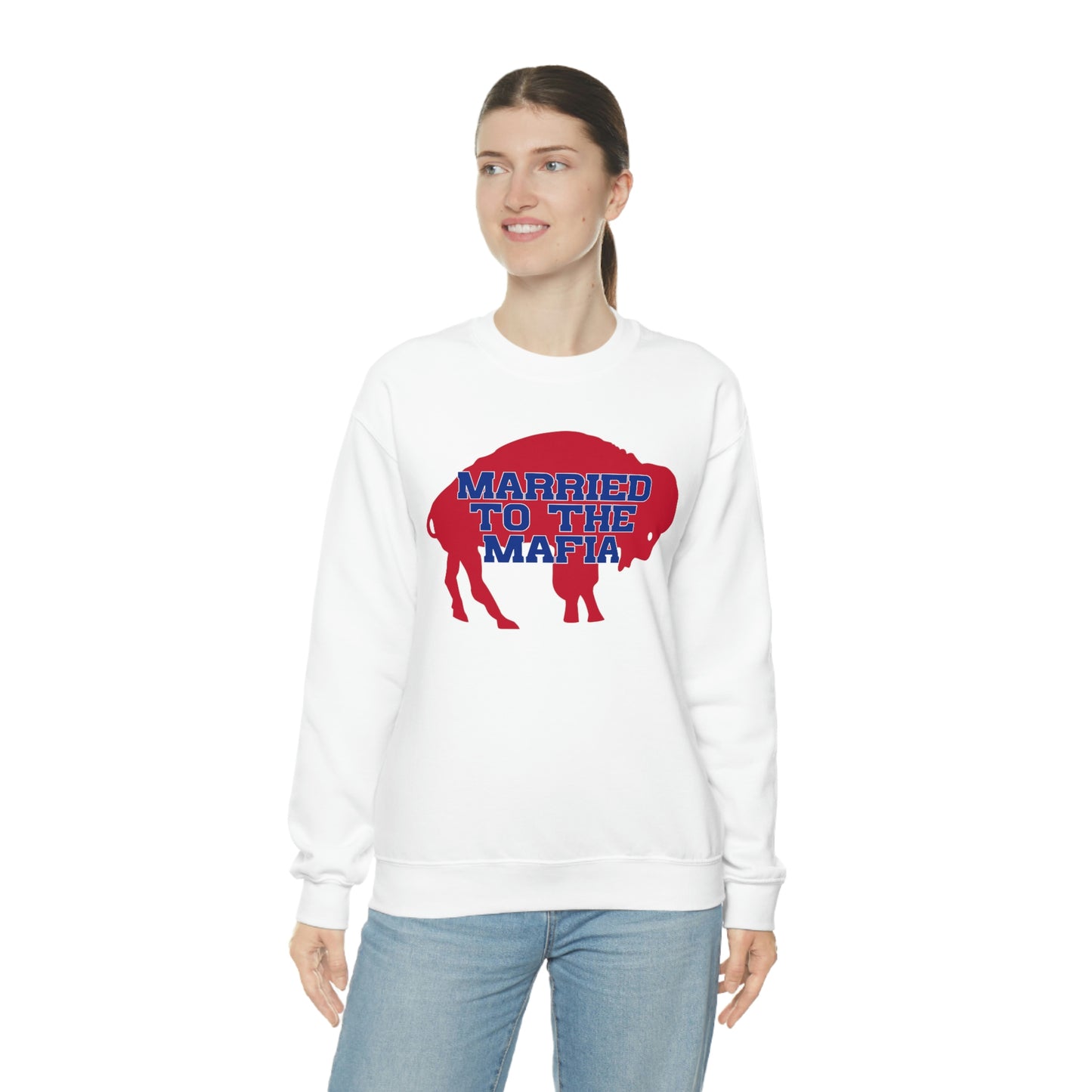 Married to the Mafia Buffalo Bills Football Crewneck Sweatshirt