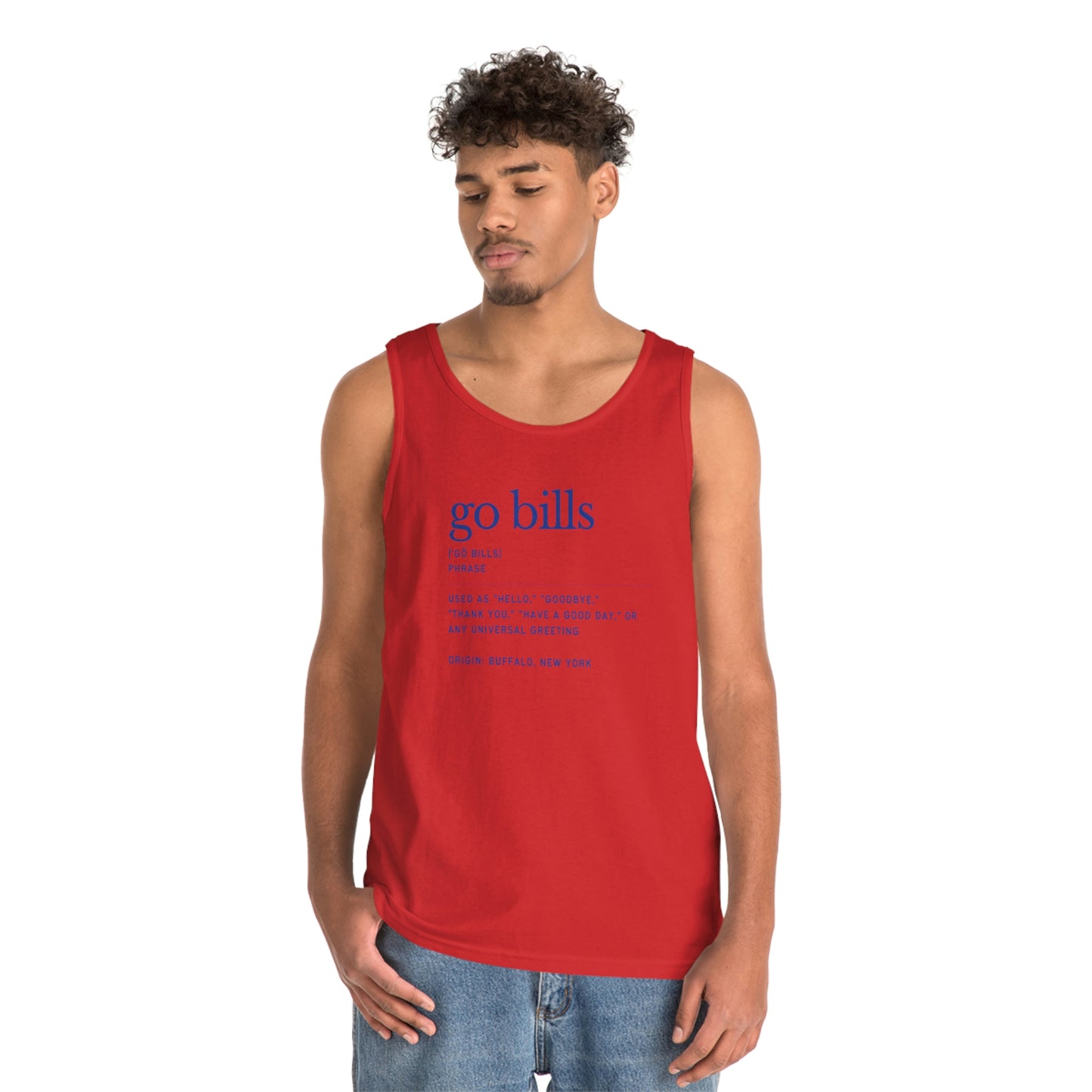 Go Bills Definition Phonetic Spelling Men's Tank Top