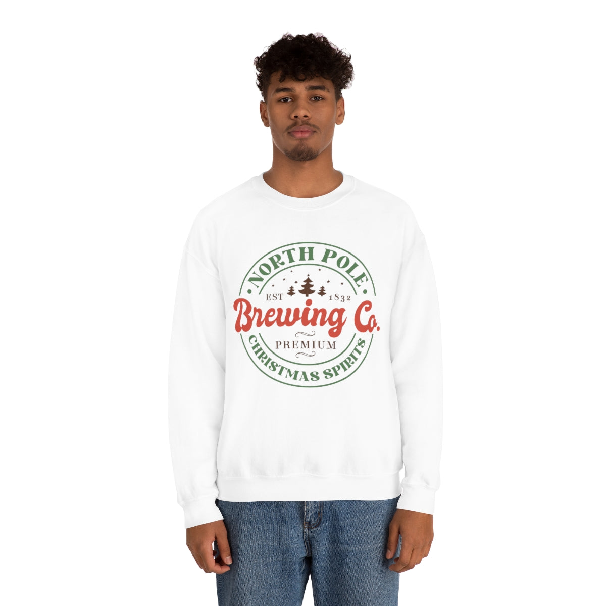 North Pole Brewing Company Christmas Spirits Retro Sweatshirt