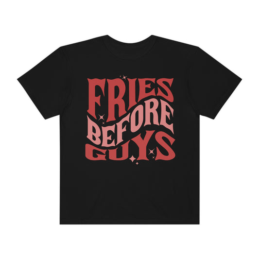 Cool Retro Fries Before Guys Funny Valentines Day Tshirt