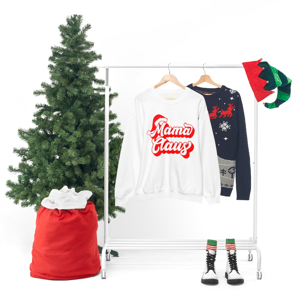 Mama Claus Retro Christmas Sweatshirt