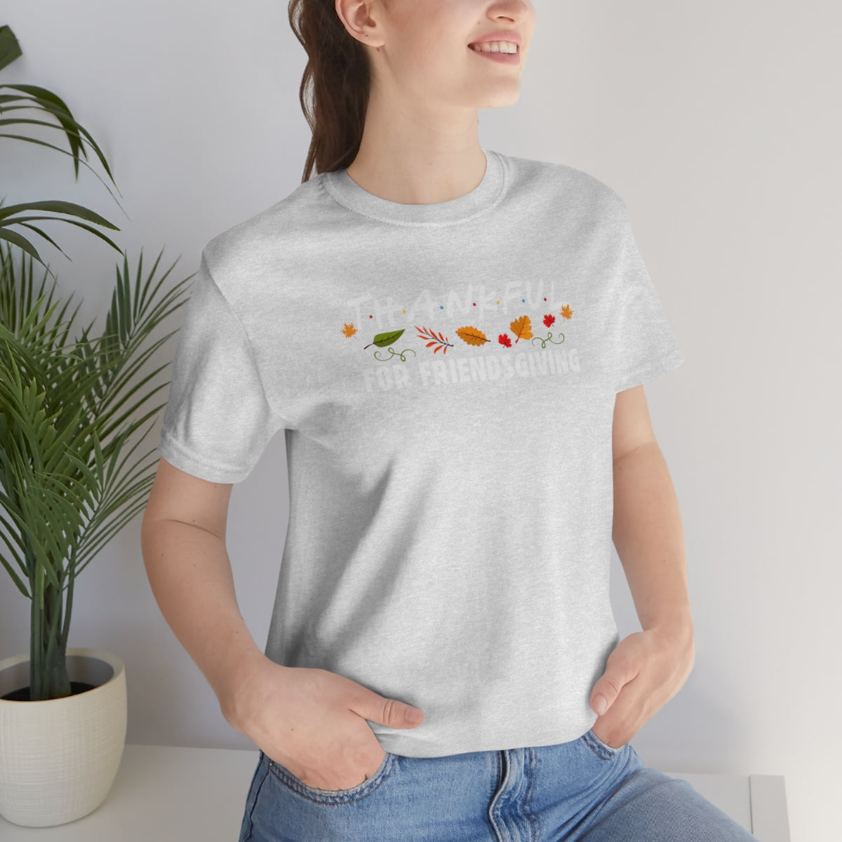 Thankful for Friendsgiving Friends Themed Thanksgiving Tshirt