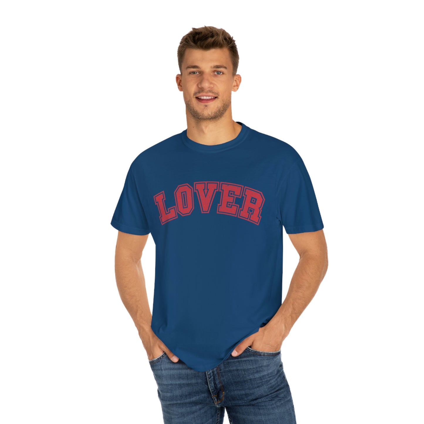 Retro Cool Varsity Lettering Lover Premium Valentines Day Tshirt